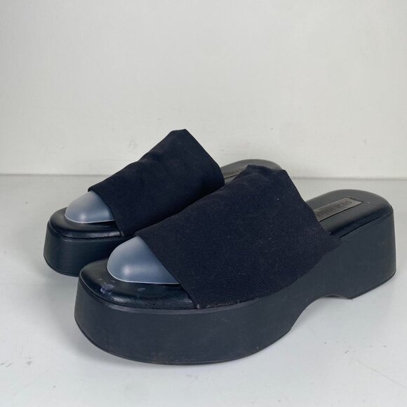 2000s Leather Platform Sandals - Picture 2 of 6